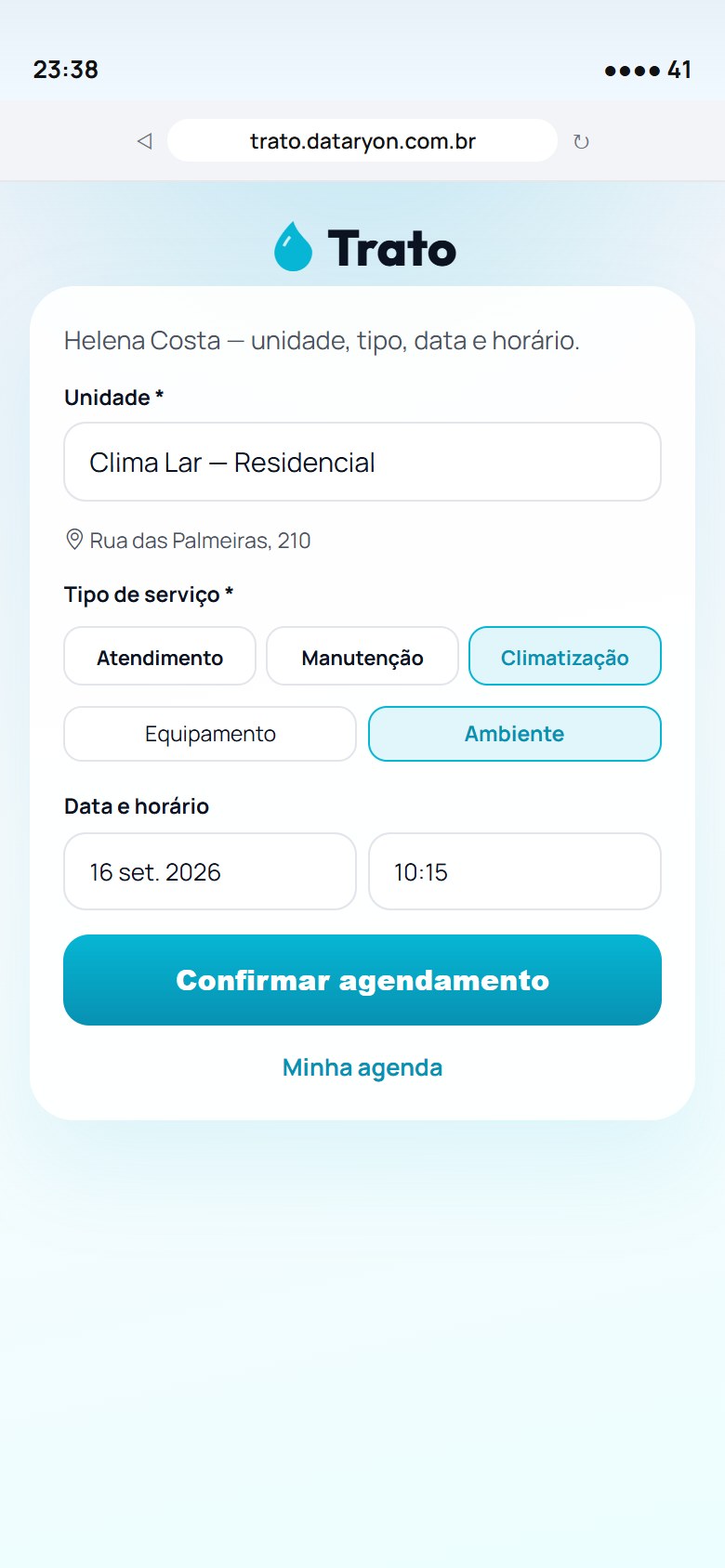 Agendamento